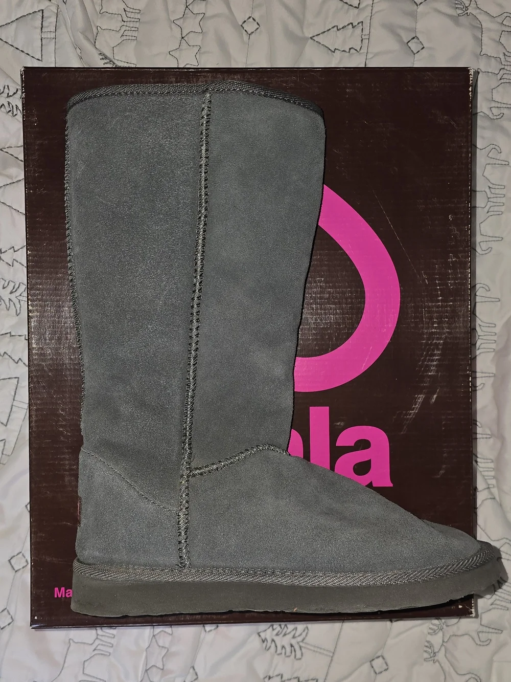 Ukala By Emu Charcoal Tall Boots